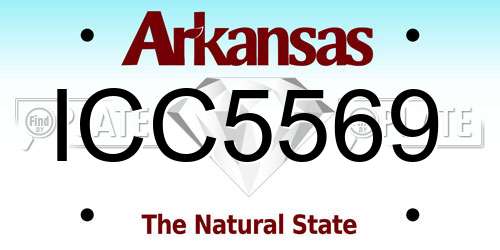 ICC5569 Arkansas License Plate