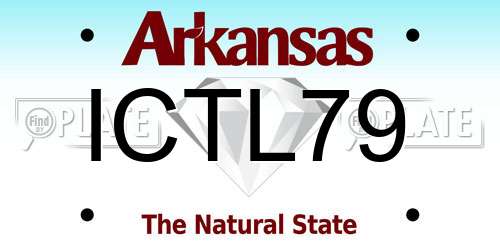 ICTL79 Arkansas License Plate