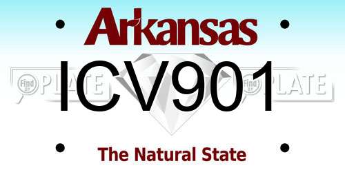 ICV901 Arkansas License Plate