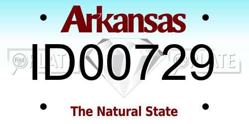 ID00729 Arkansas License Plate