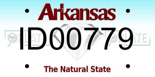 ID00779 Arkansas License Plate