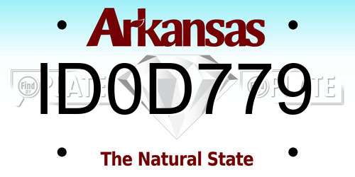 ID0D779 Arkansas License Plate