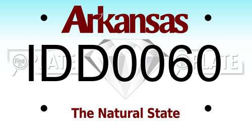 IDD0060 Arkansas License Plate