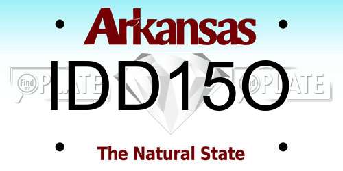 IDD15O Arkansas License Plate