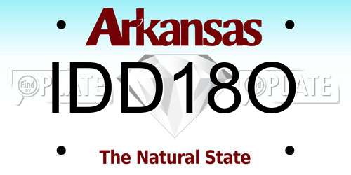 IDD18O Arkansas License Plate