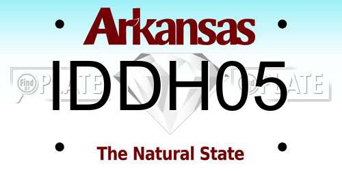 IDDH05 Arkansas License Plate
