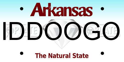 IDDOOGO Arkansas License Plate