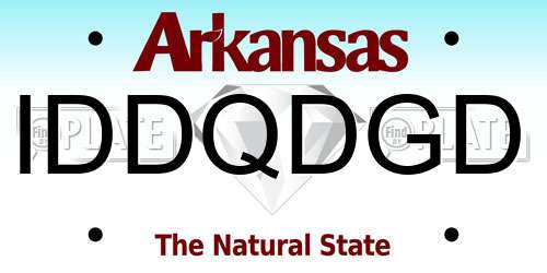 IDDQDGD Arkansas License Plate