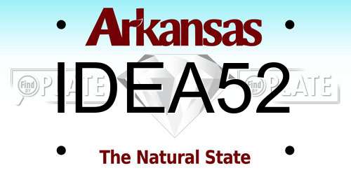 IDEA52 Arkansas License Plate
