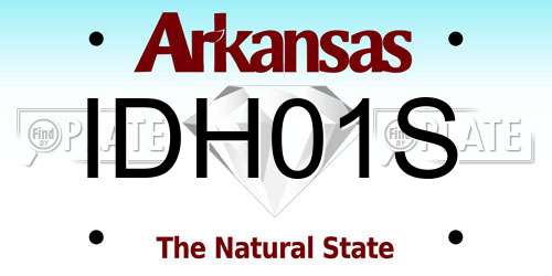 IDH01S Arkansas License Plate
