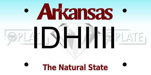 IDHIIII Arkansas License Plate