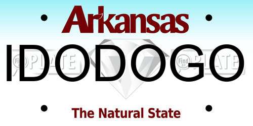 IDODOGO Arkansas License Plate