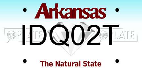 IDQ02T Arkansas License Plate