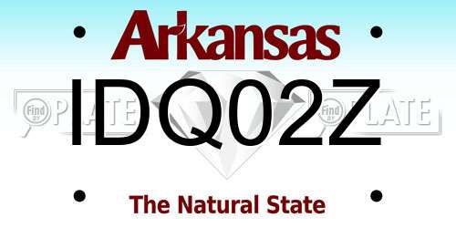 IDQ02Z Arkansas License Plate