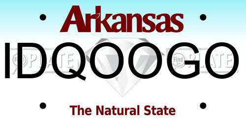 IDQOOGO Arkansas License Plate