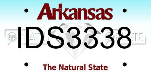 IDS3338 Arkansas License Plate