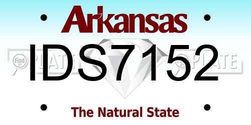 IDS7152 Arkansas License Plate
