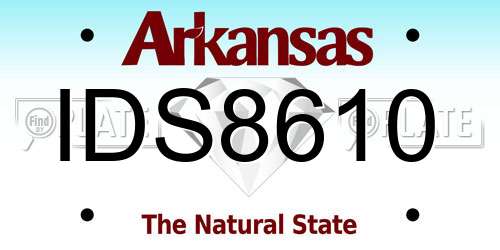 IDS8610 Arkansas License Plate