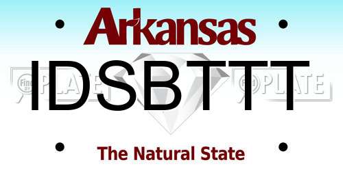 IDSBTTT Arkansas License Plate