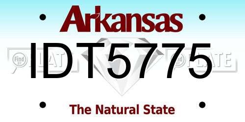 IDT5775 Arkansas License Plate