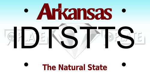 IDTSTTS Arkansas License Plate