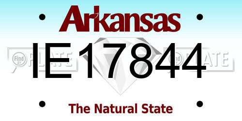 IE17844 Arkansas License Plate