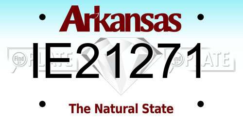 IE21271 Arkansas License Plate