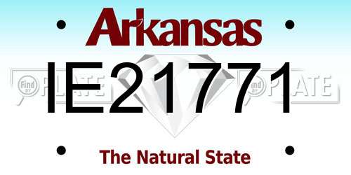IE21771 Arkansas License Plate