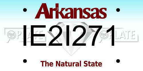 IE2I271 Arkansas License Plate