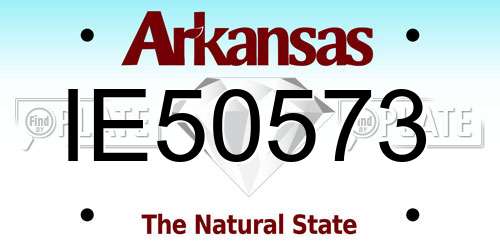 IE50573 Arkansas License Plate