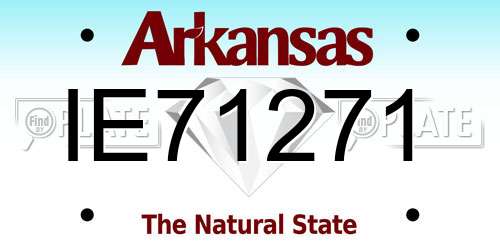 IE71271 Arkansas License Plate
