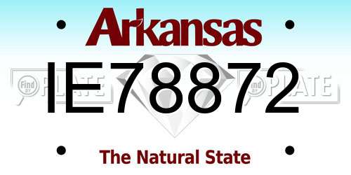 IE78872 Arkansas License Plate