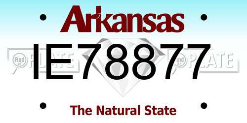 IE78877 Arkansas License Plate