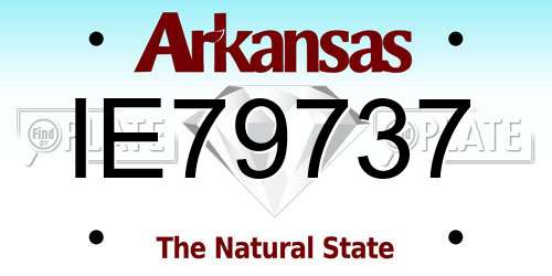 IE79737 Arkansas License Plate