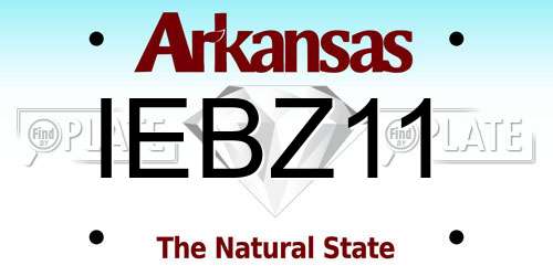IEBZ11 Arkansas License Plate