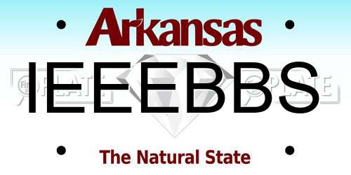 IEEEBBS Arkansas License Plate