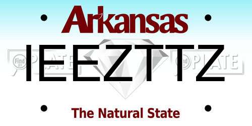 IEEZTTZ Arkansas License Plate