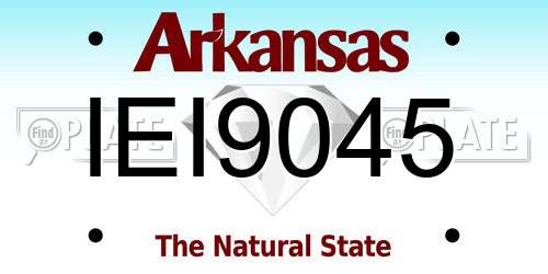 IEI9045 Arkansas License Plate