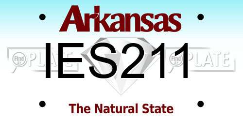 IES211 Arkansas License Plate