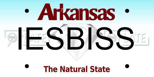 IESBISS Arkansas License Plate