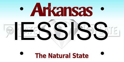 IESSISS Arkansas License Plate