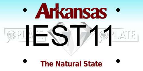 IEST11 Arkansas License Plate