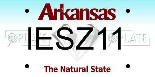 IESZ11 Arkansas License Plate