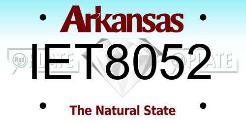IET8052 Arkansas License Plate