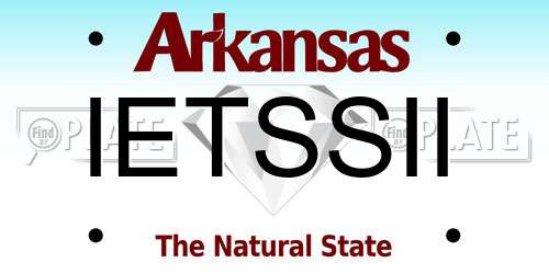 IETSSII Arkansas License Plate