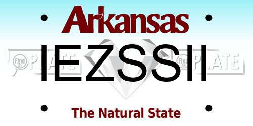 IEZSSII Arkansas License Plate