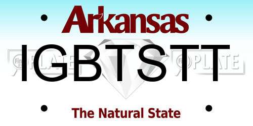 IGBTSTT Arkansas License Plate