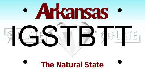 IGSTBTT Arkansas License Plate