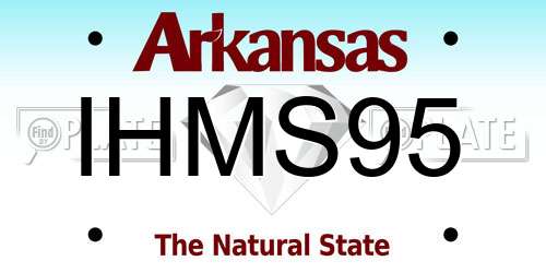 IHMS95 Arkansas License Plate