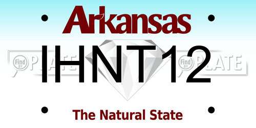 IHNT12 Arkansas License Plate